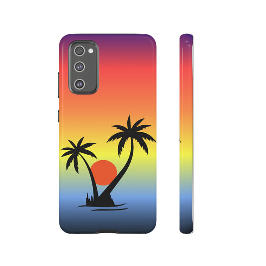 Palm Trees at Sunset- Tough Case